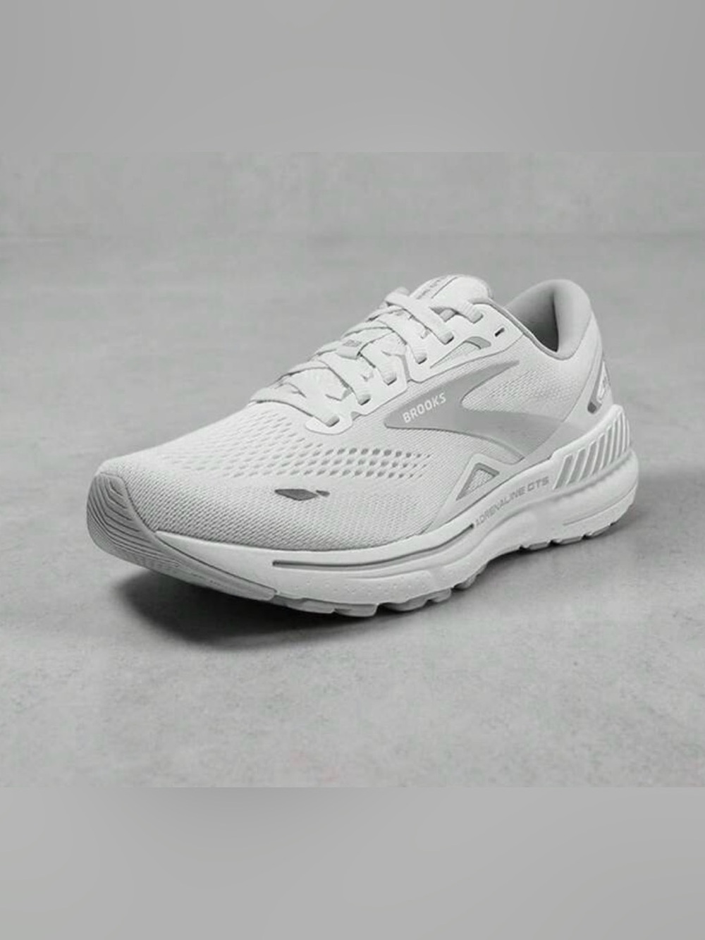 Brooks Men's All-White Cushioned Running Shoe